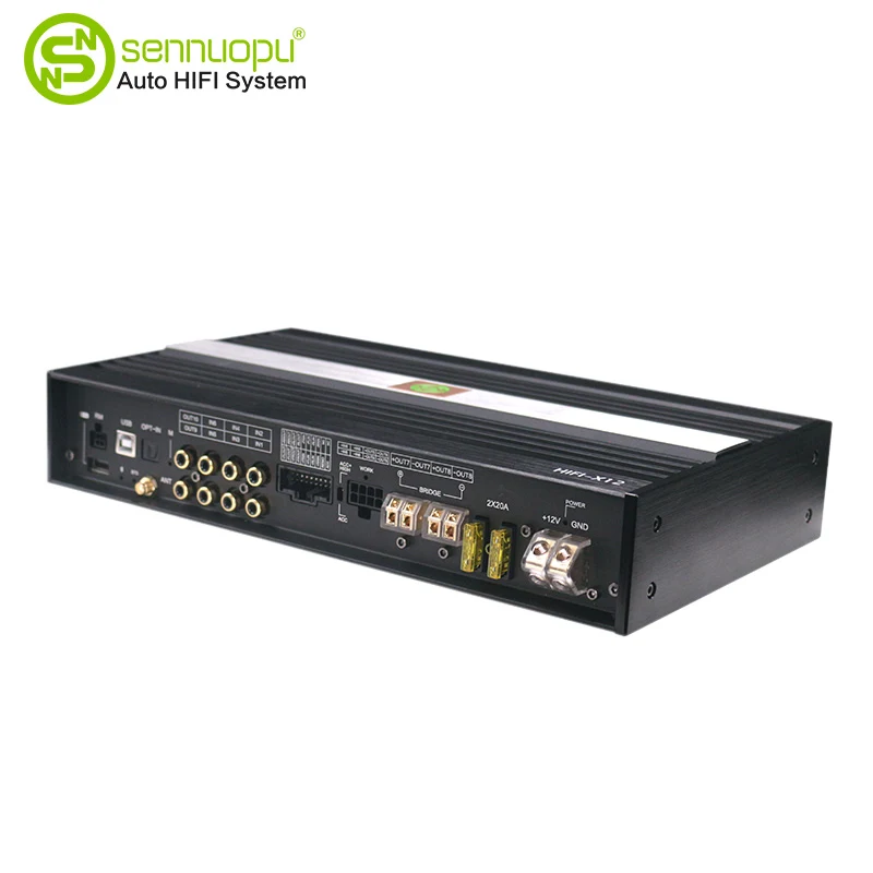 8-CH „Auto Power AMP + 10-CH“ skaitmeninis garso procesorius