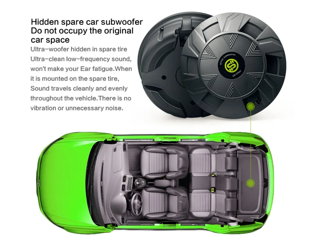 10 Inch Active Spare Tire Subwoofer