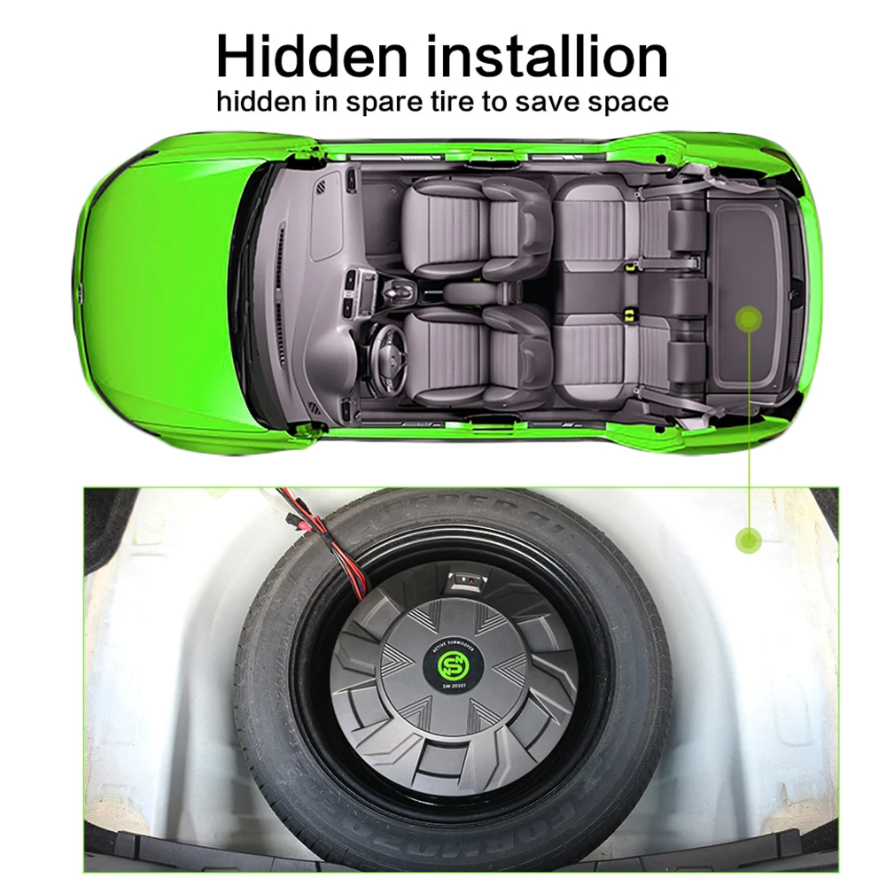 10 Inch Active Spare Tire Subwoofer