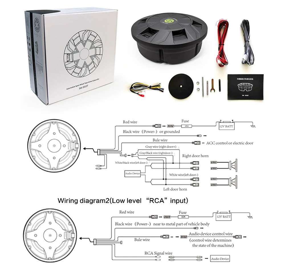 10 Inch Active Spare Tire Subwoofer